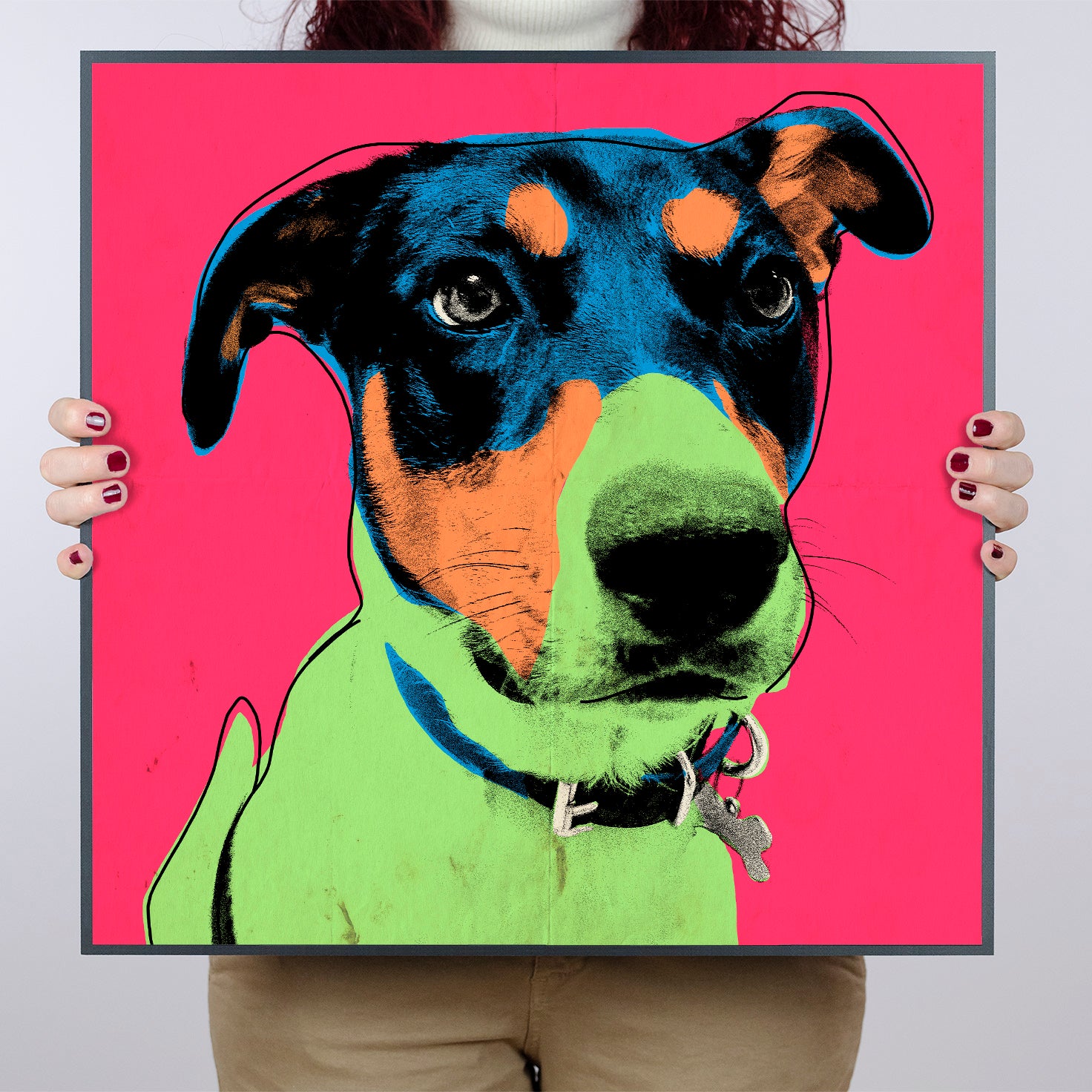 PET POP 50x50cm - The pop portrait of your 4-legged friend