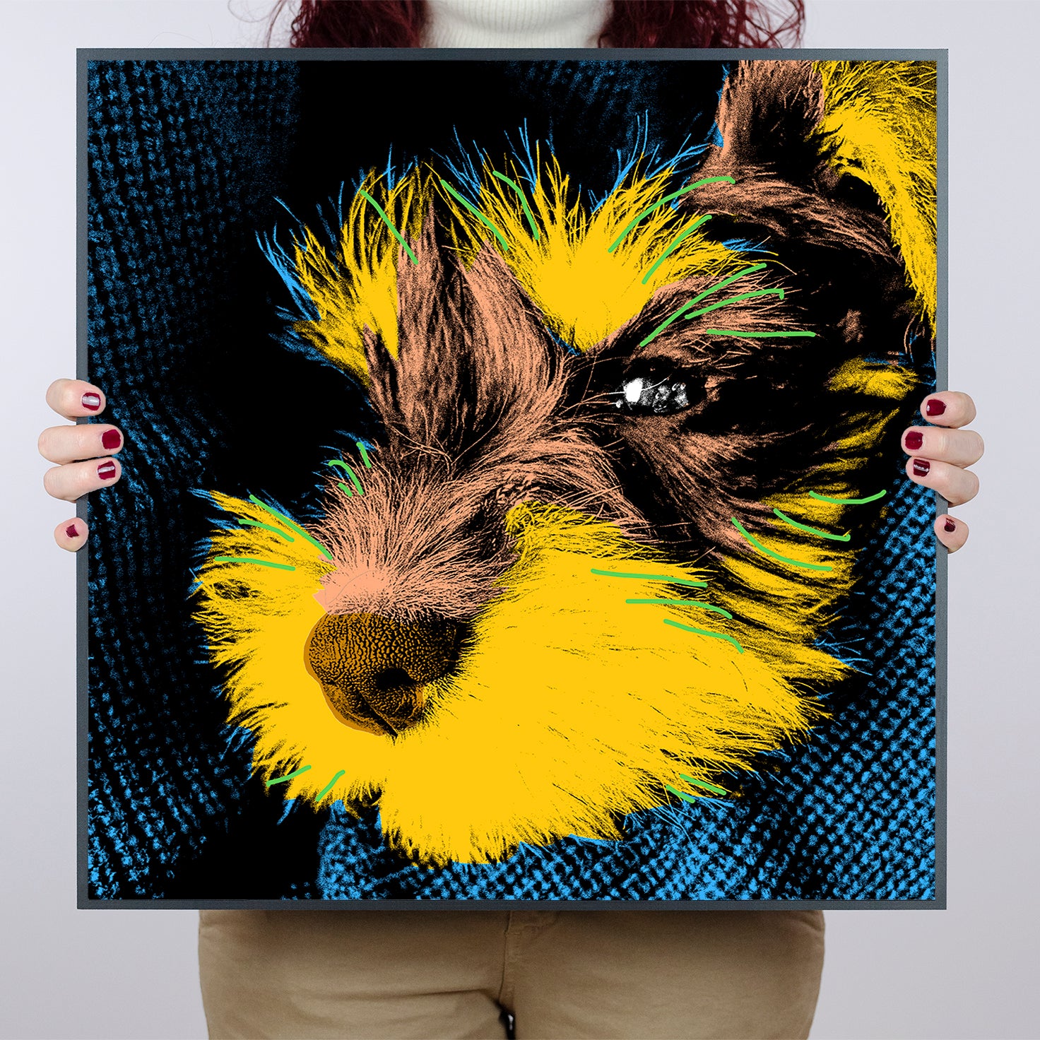 PET POP 50x50cm - The pop portrait of your 4-legged friend