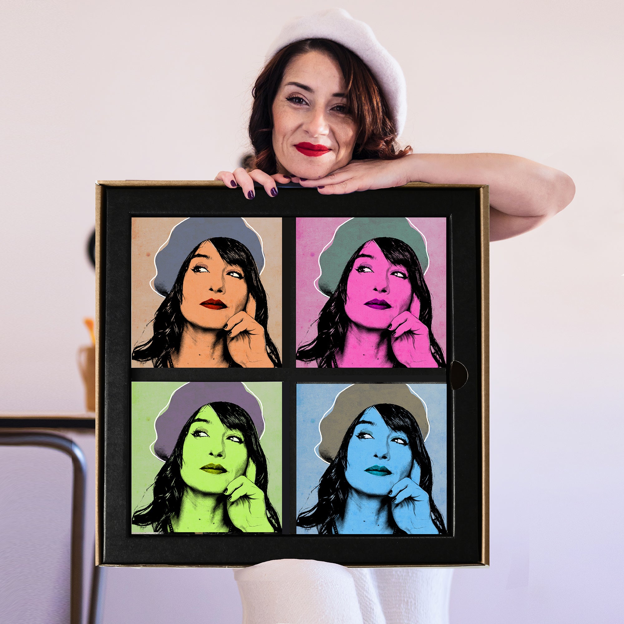 Your Pop Portrait "Andy Style" (4x 23x23cm)